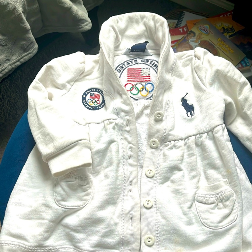 Ralph Lauren girls Olympic team cardigan
